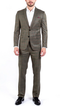THE WINDSOR CHECK MENS 2 BUTTON SLIM FIT SUIT-0