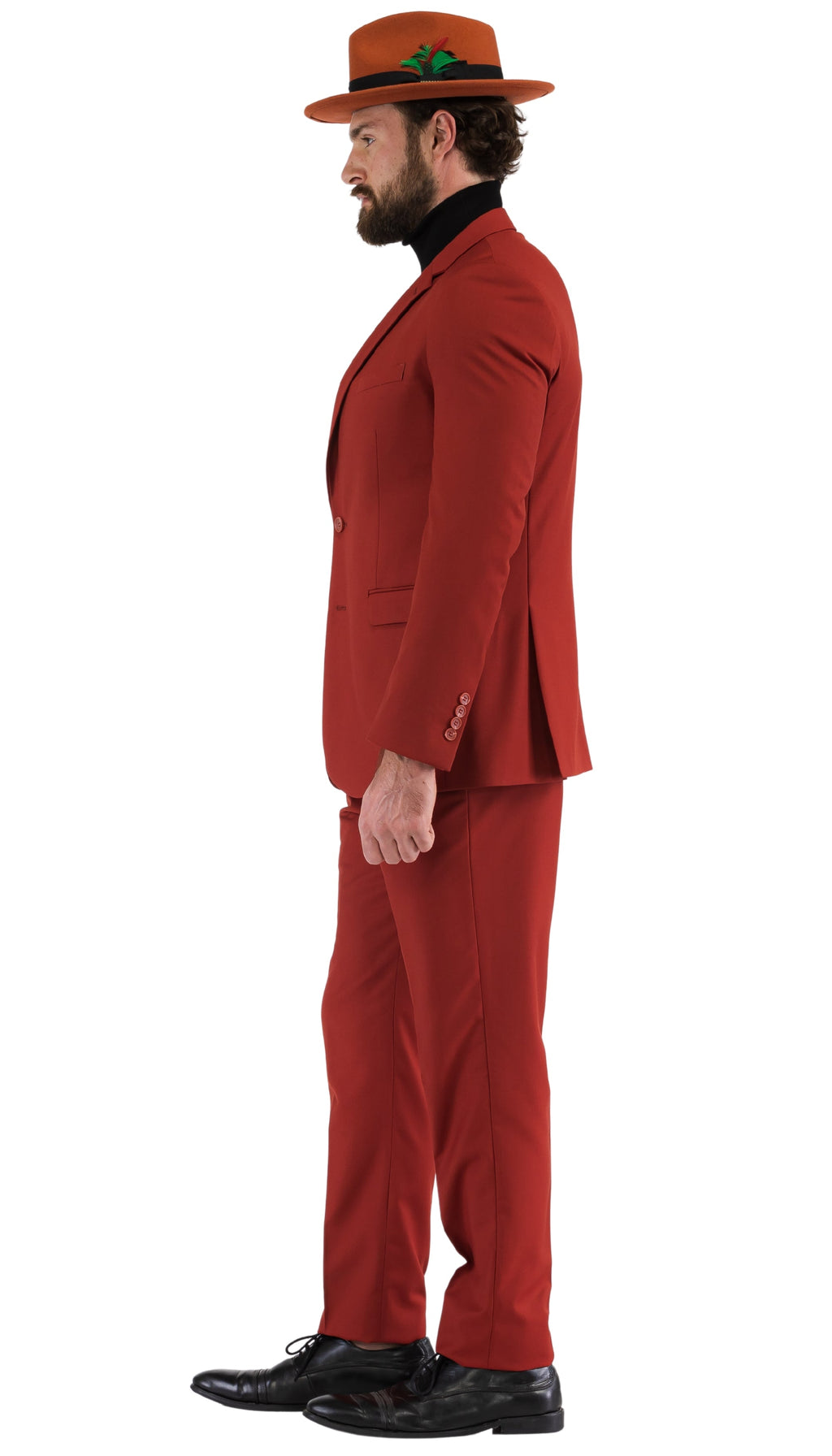 Oslo Brick Slim Fit Notch Lapel 2 Piece Suit-2