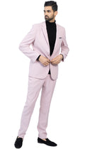 Paul Lorenzo Mens Pale Mauve Slim Fit 2 Piece Suit-4