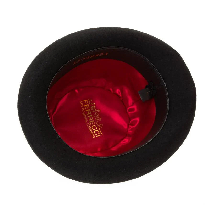 Premium Wool Black and White Derby Bowler Hat-3