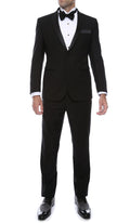 Bronson Black Slim Fit Notch Lapel Tuxedo-0