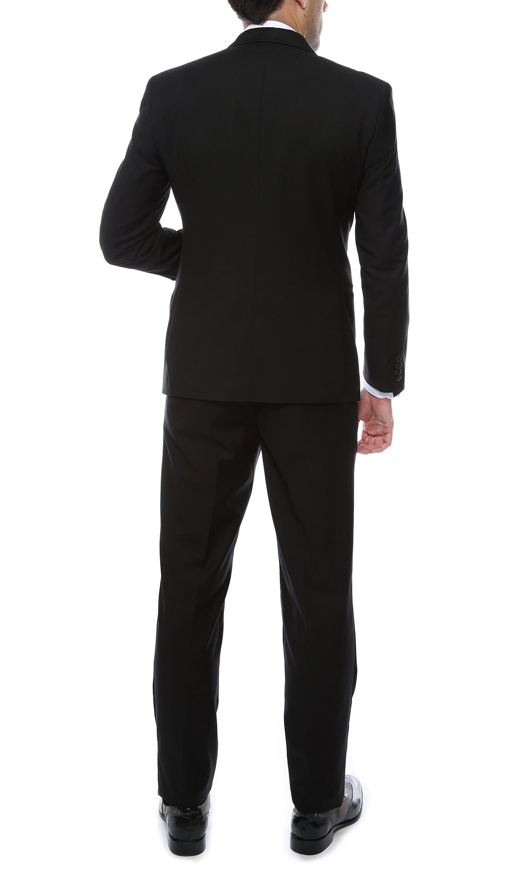 Bronson Black Slim Fit Notch Lapel Tuxedo-2