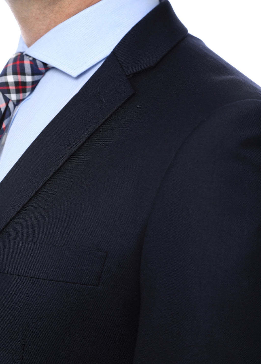 Finn Gold Button Slim Fit Navy Blazer-3