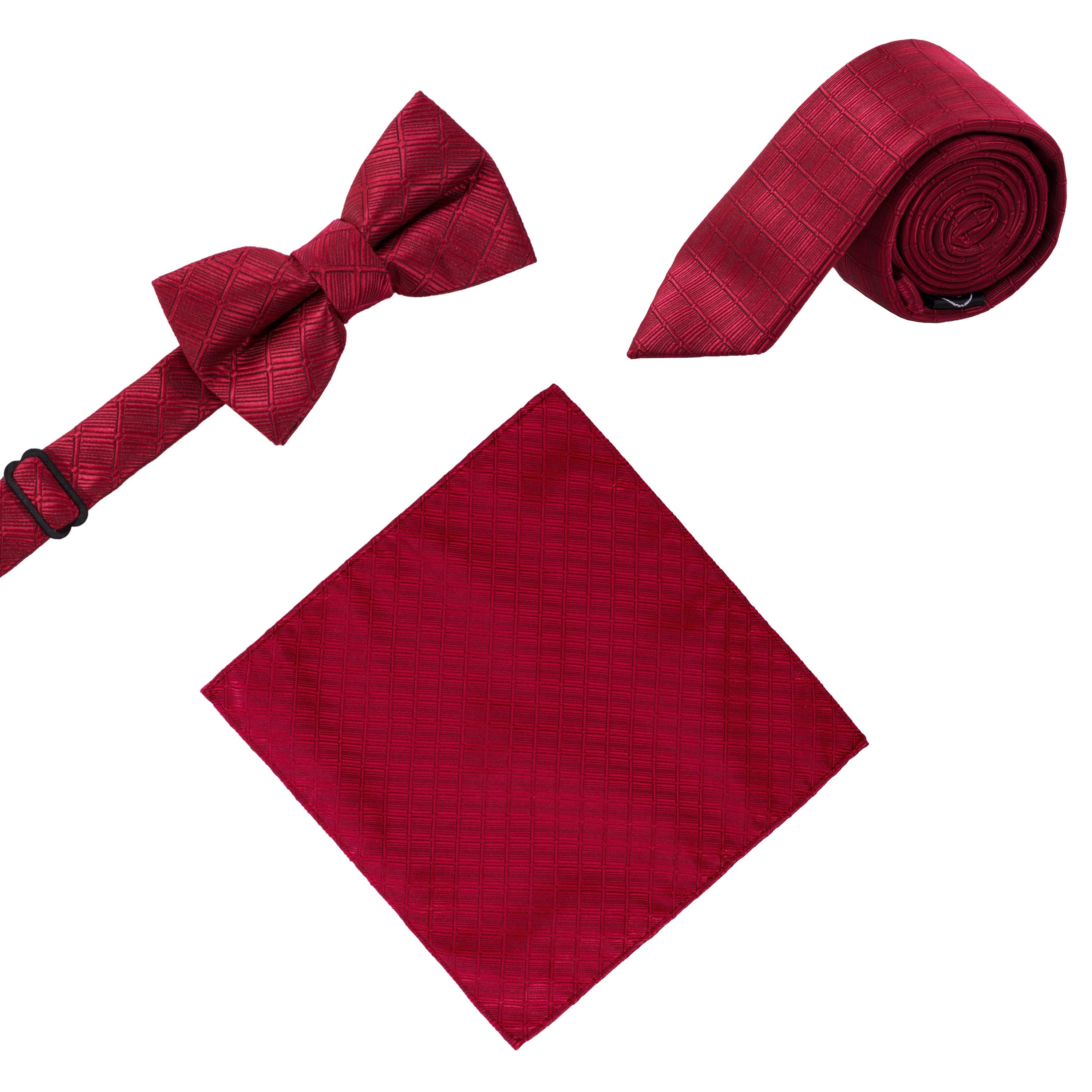 Ferrecci Boys 300 Series Vest Set Wine-1