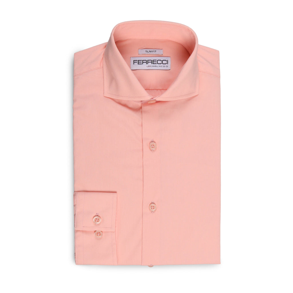 Leo Mens Pink Slim Fit Cotton Dress Shirt-3