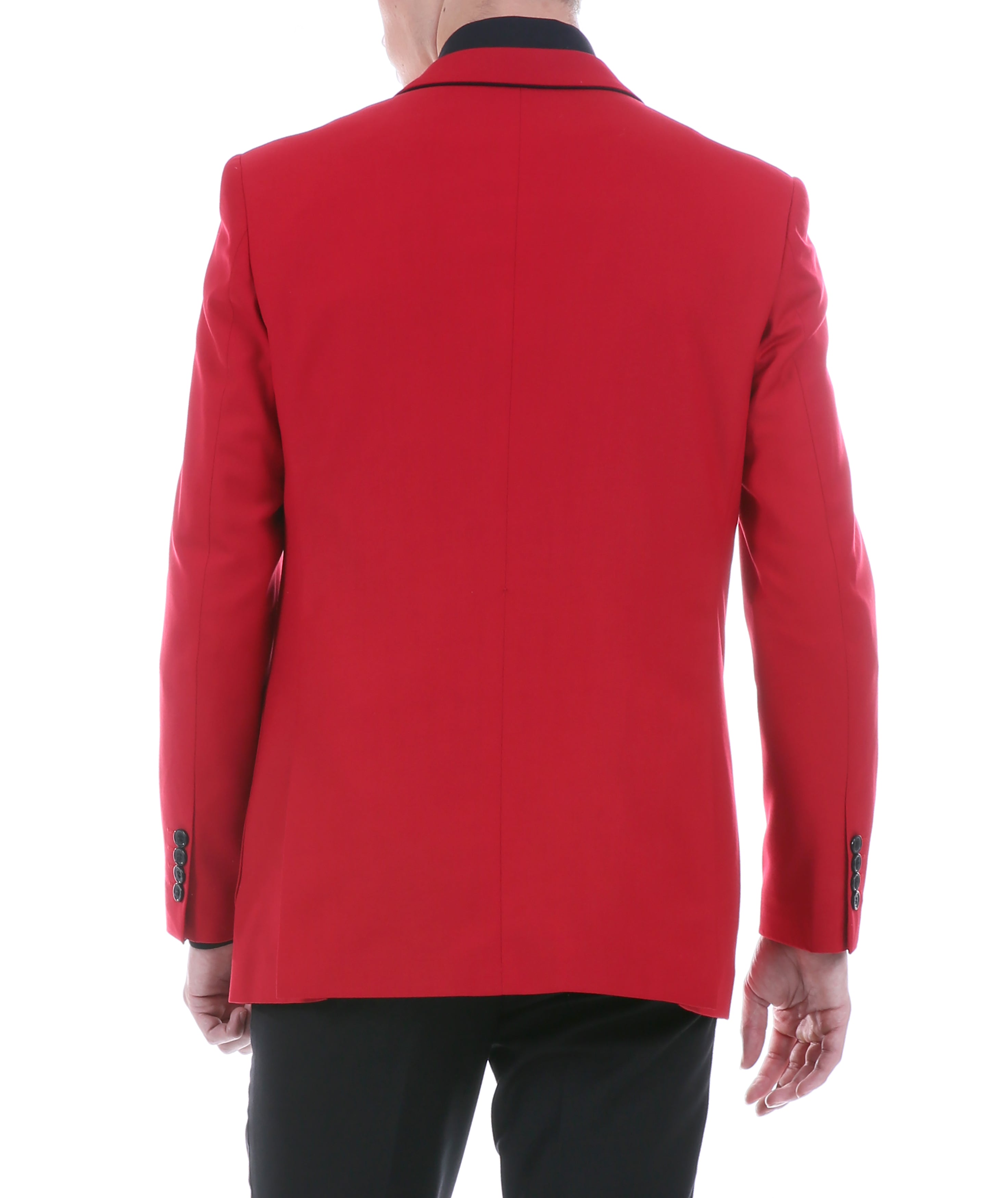 Mens Porter Red Slim Fit Blazer-3