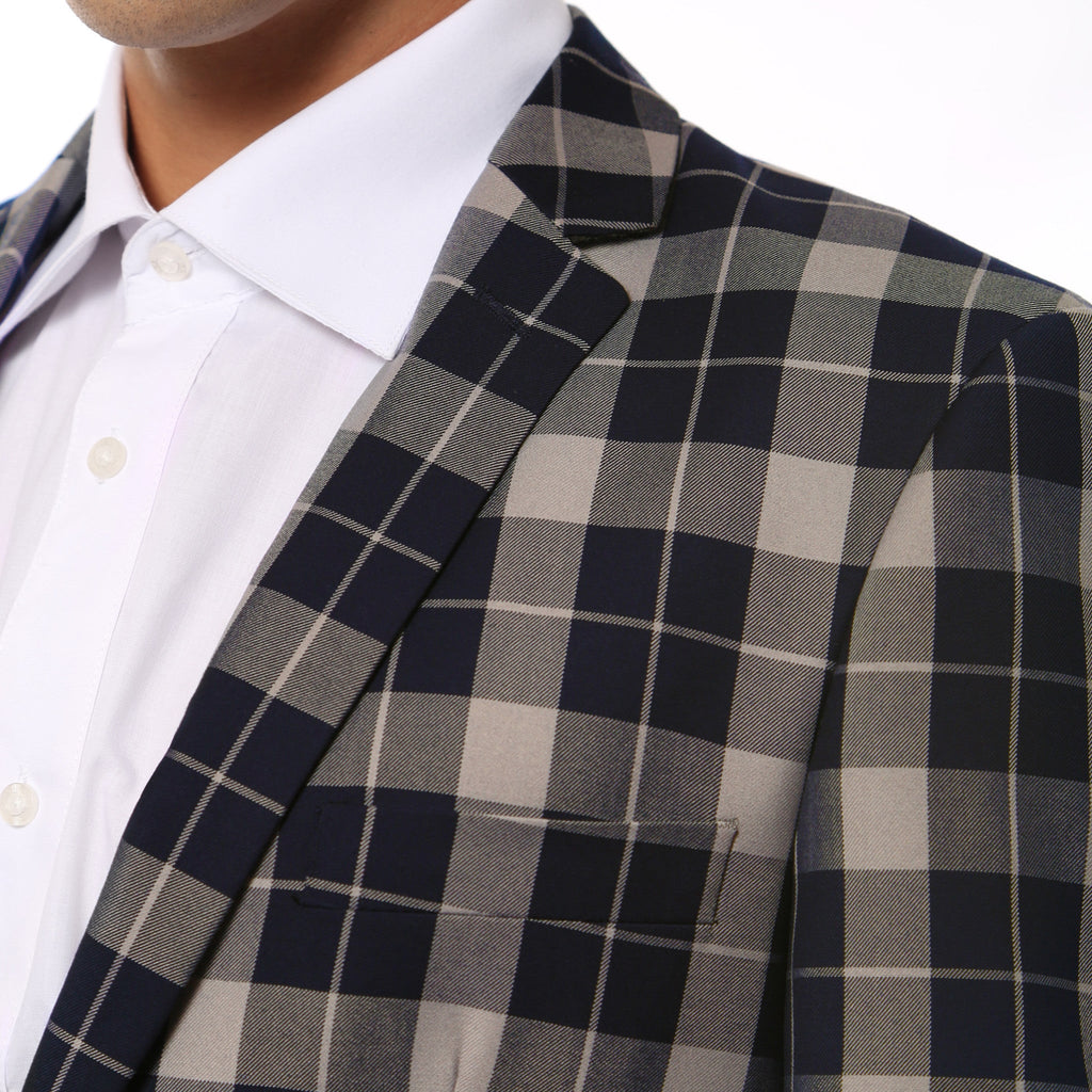 The Preston Plaid Check Slim Fit Mens Blazer-3