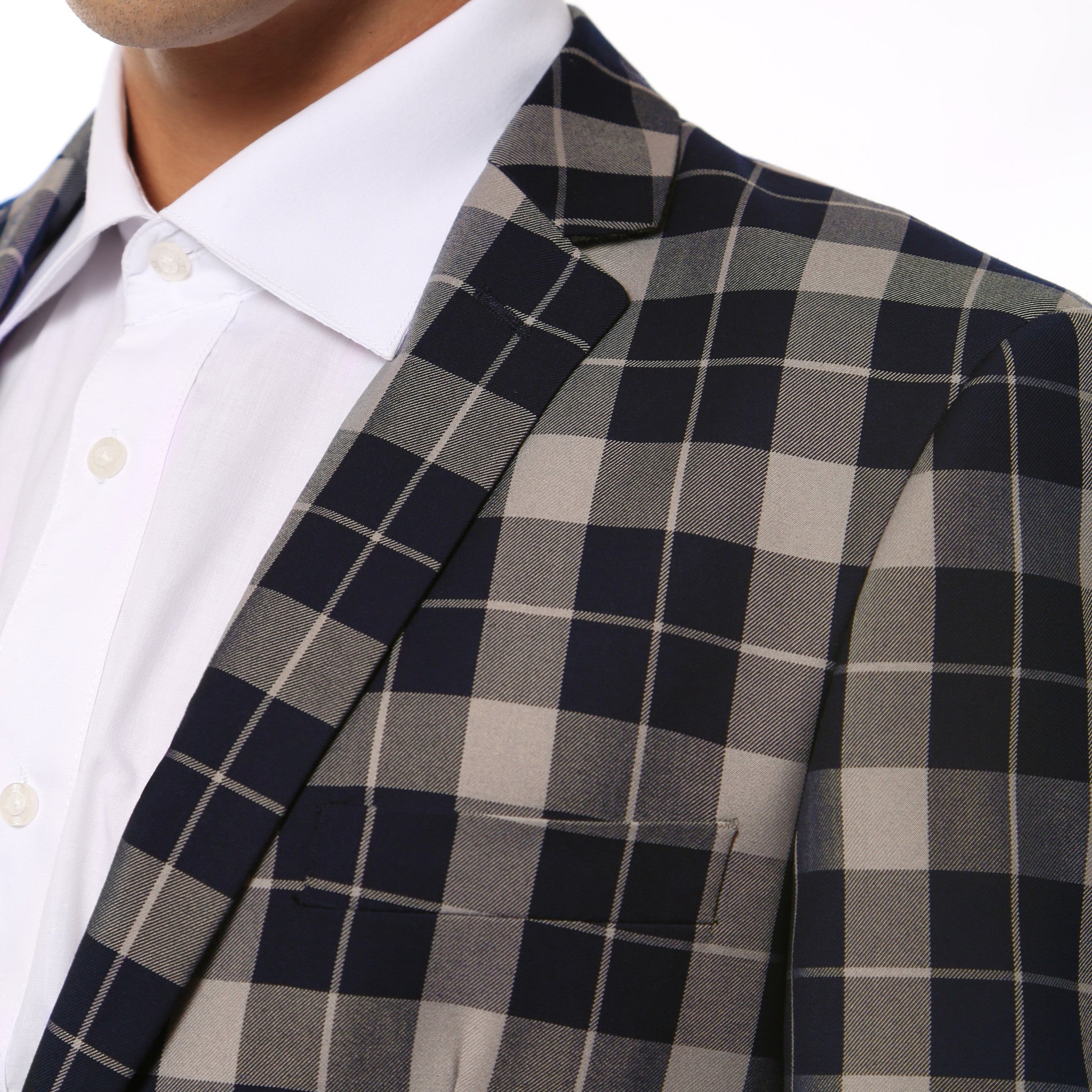 The Preston Plaid Check Slim Fit Mens Blazer-3