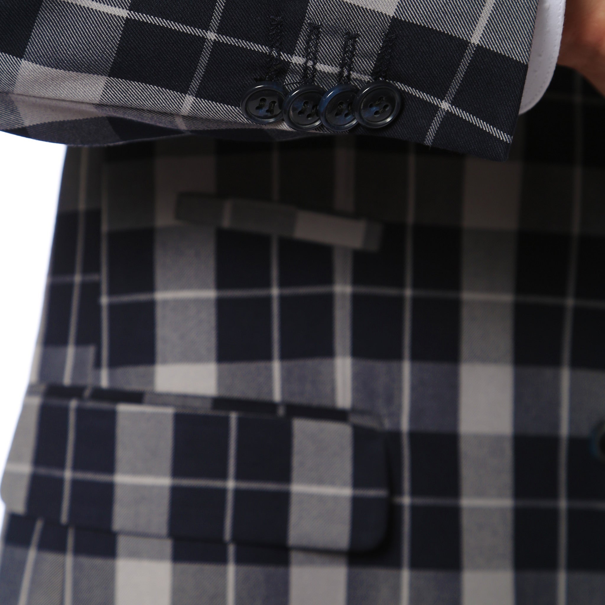 The Preston Plaid Check Slim Fit Mens Blazer-4