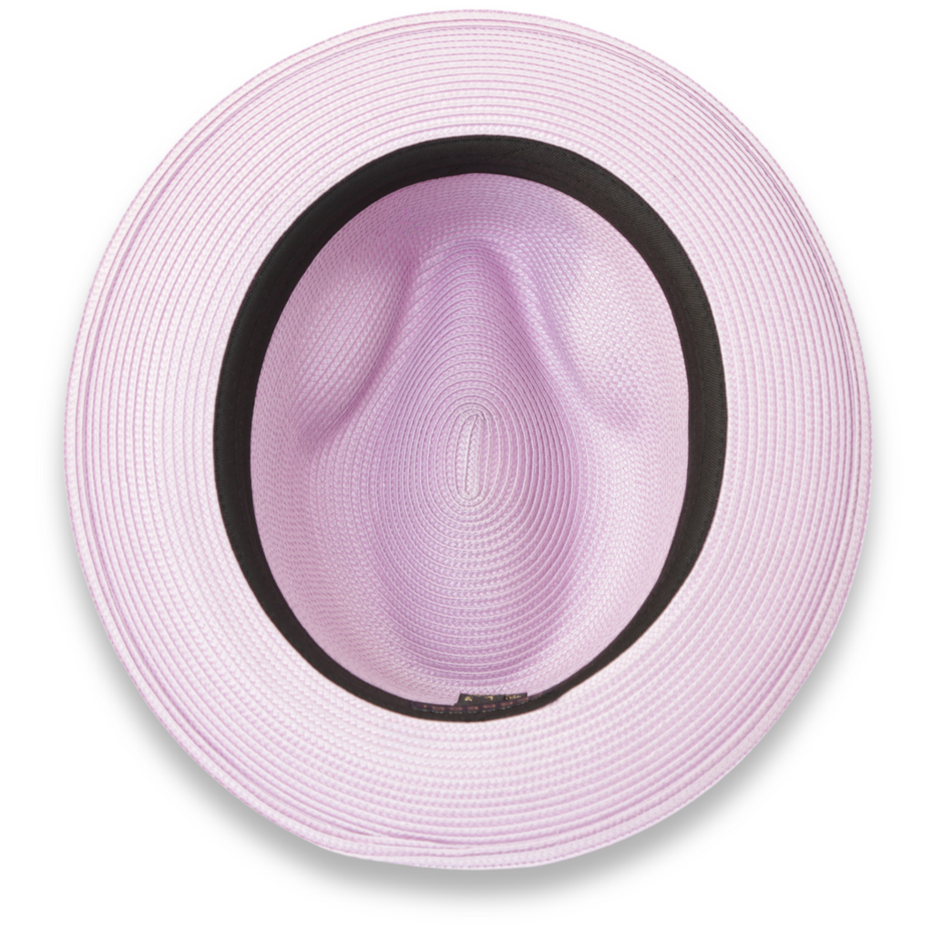 Tapa Crushable Straw Hat Fedora in Purple-2