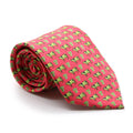 Cow Coral Necktie with Handkerchief Set-0