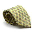 Feather Yellow Necktie with Handkerchief Set-0