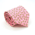 Paisley Pink Necktie with Handkerchief Set-0