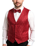 Ferrecci Mens PV100 - Red with Red Back Vest Set-0