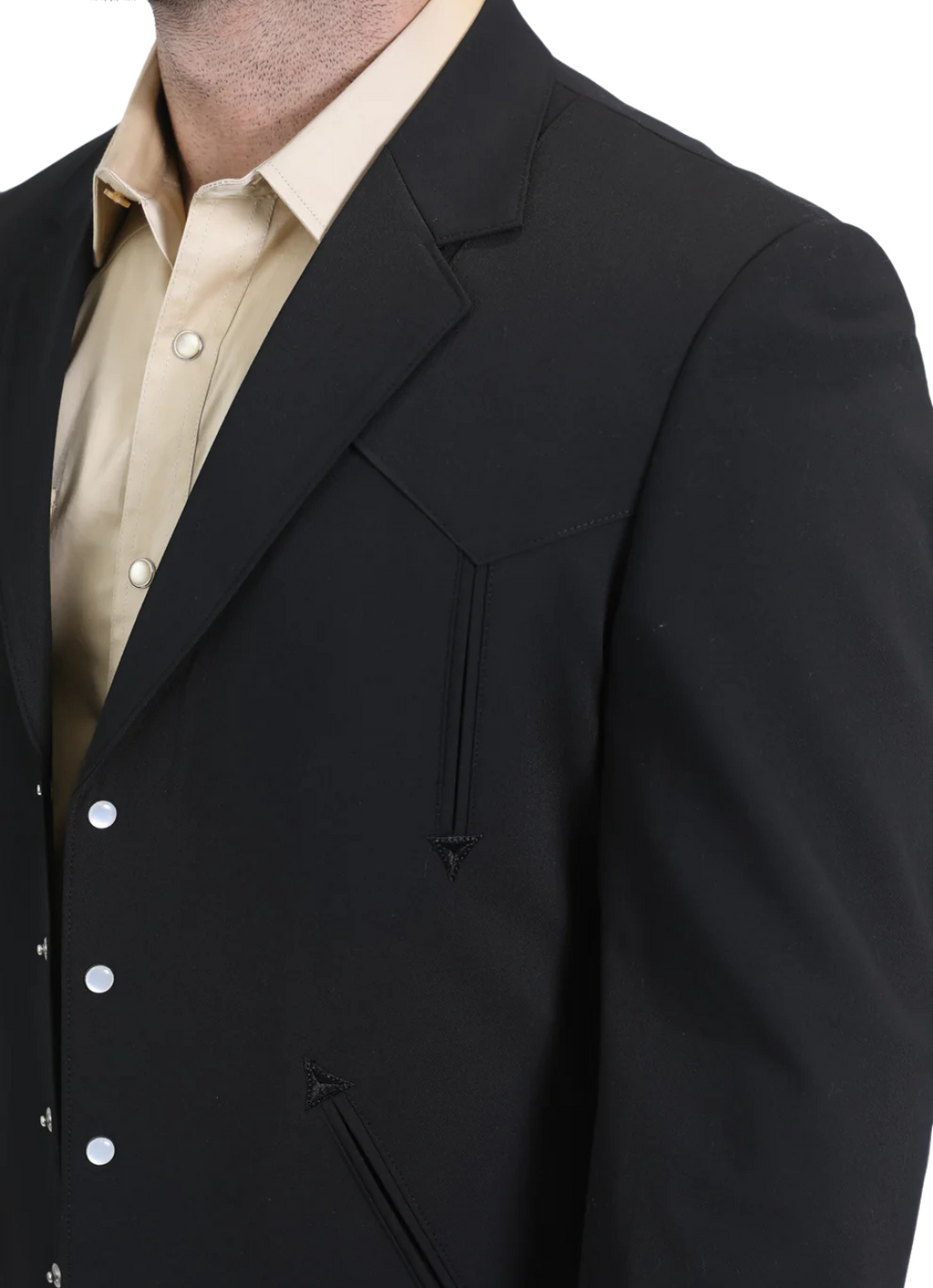 Men's Black Western Suit Set-2