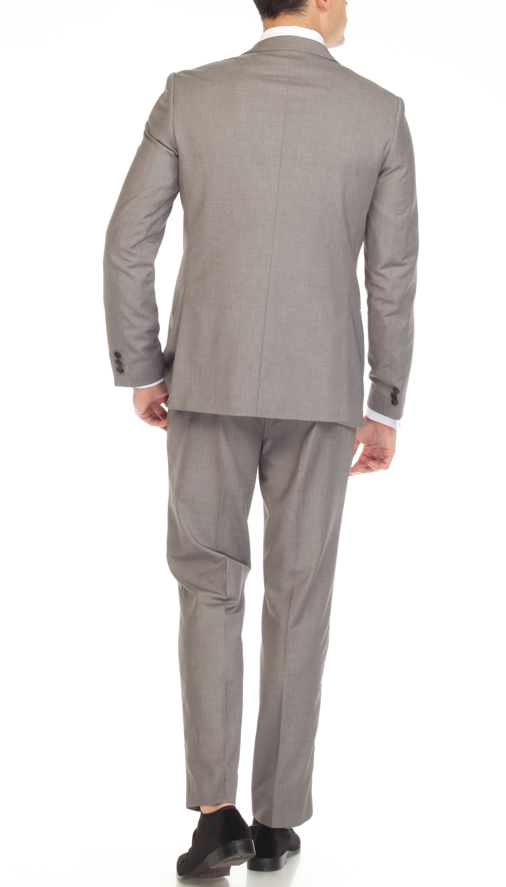 Bronson Grey Slim Fit Notch Lapel Tuxedo-2