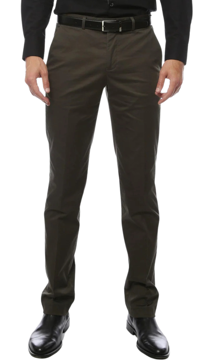 Zonettie Kilo Hunter Green Straight Leg Chino Pants-0