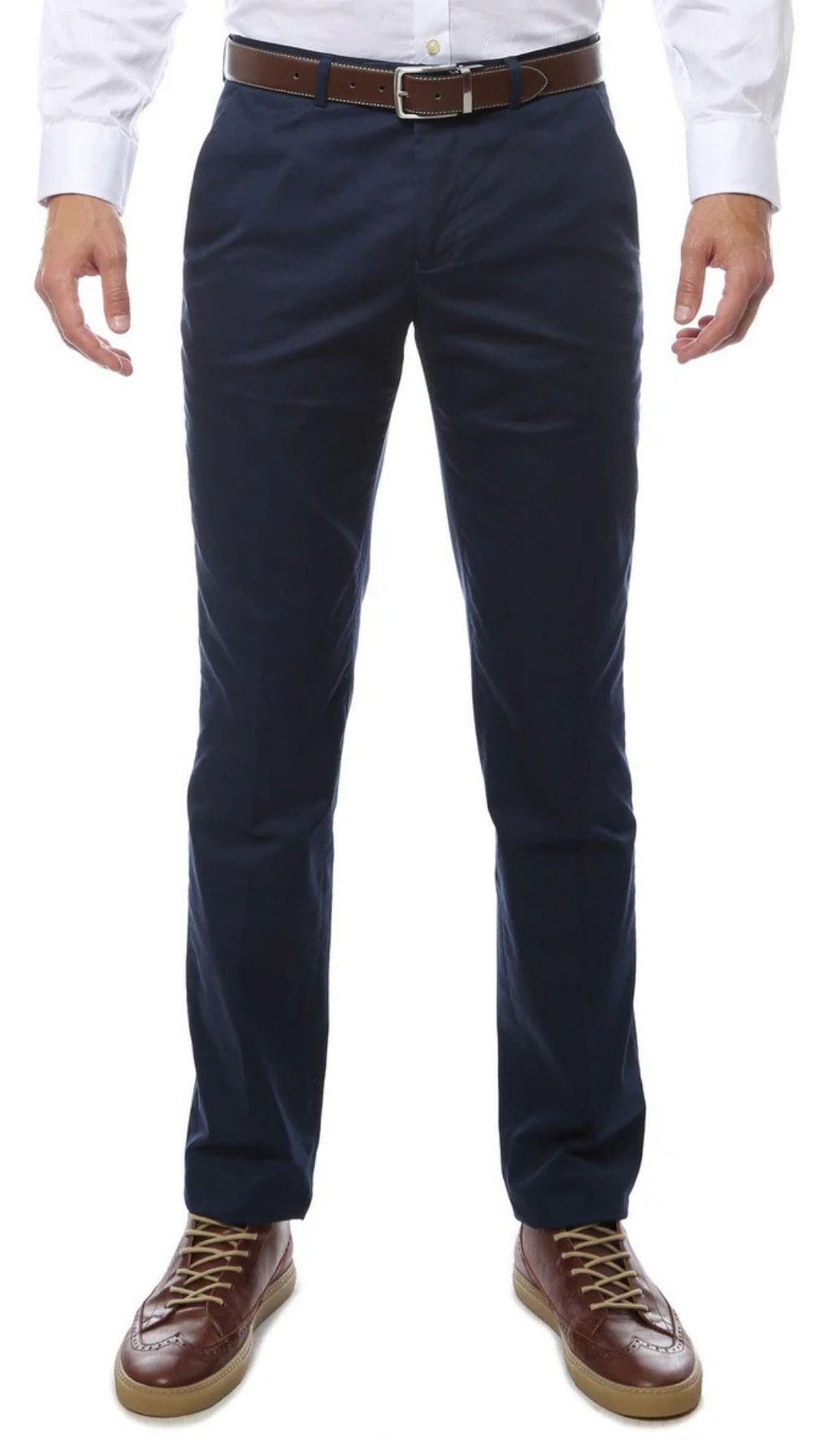 Zonettie Kilo Navy Straight Leg Chino Pants-0