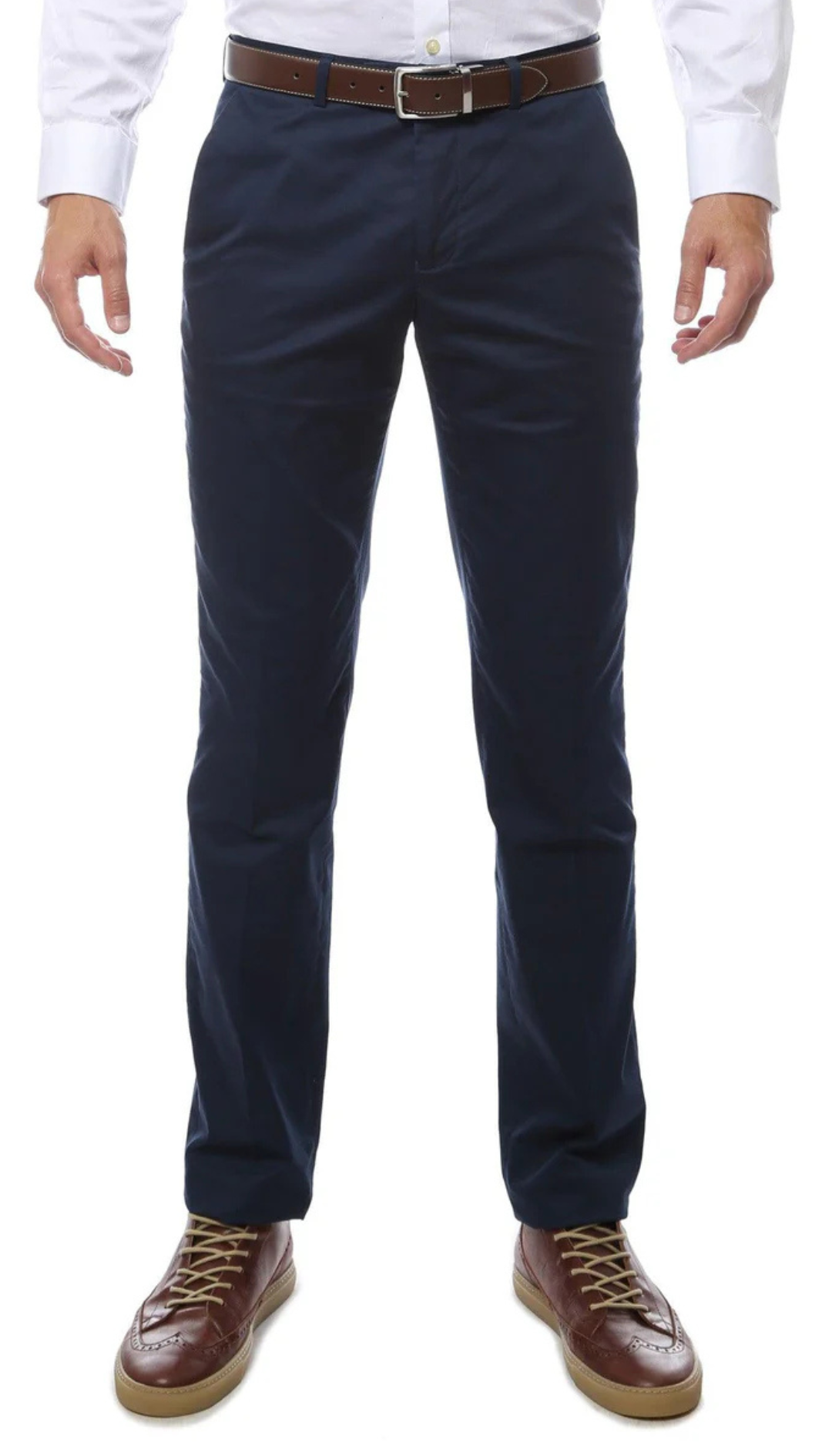 Zonettie Kilo Navy Straight Leg Chino Pants-0