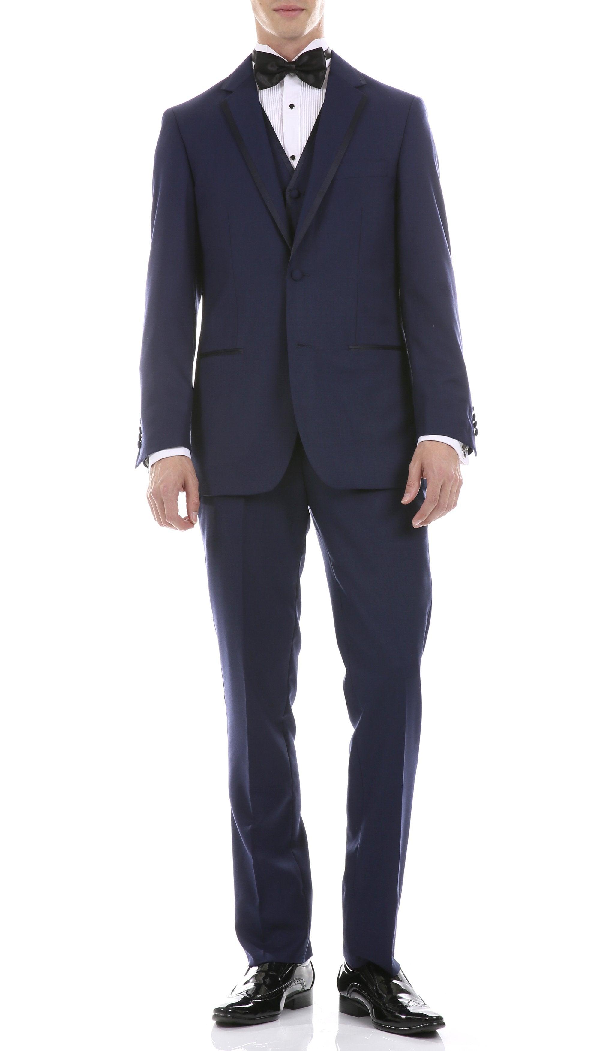 Celio Navy Slim Fit 3 Piece Tuxedo-0