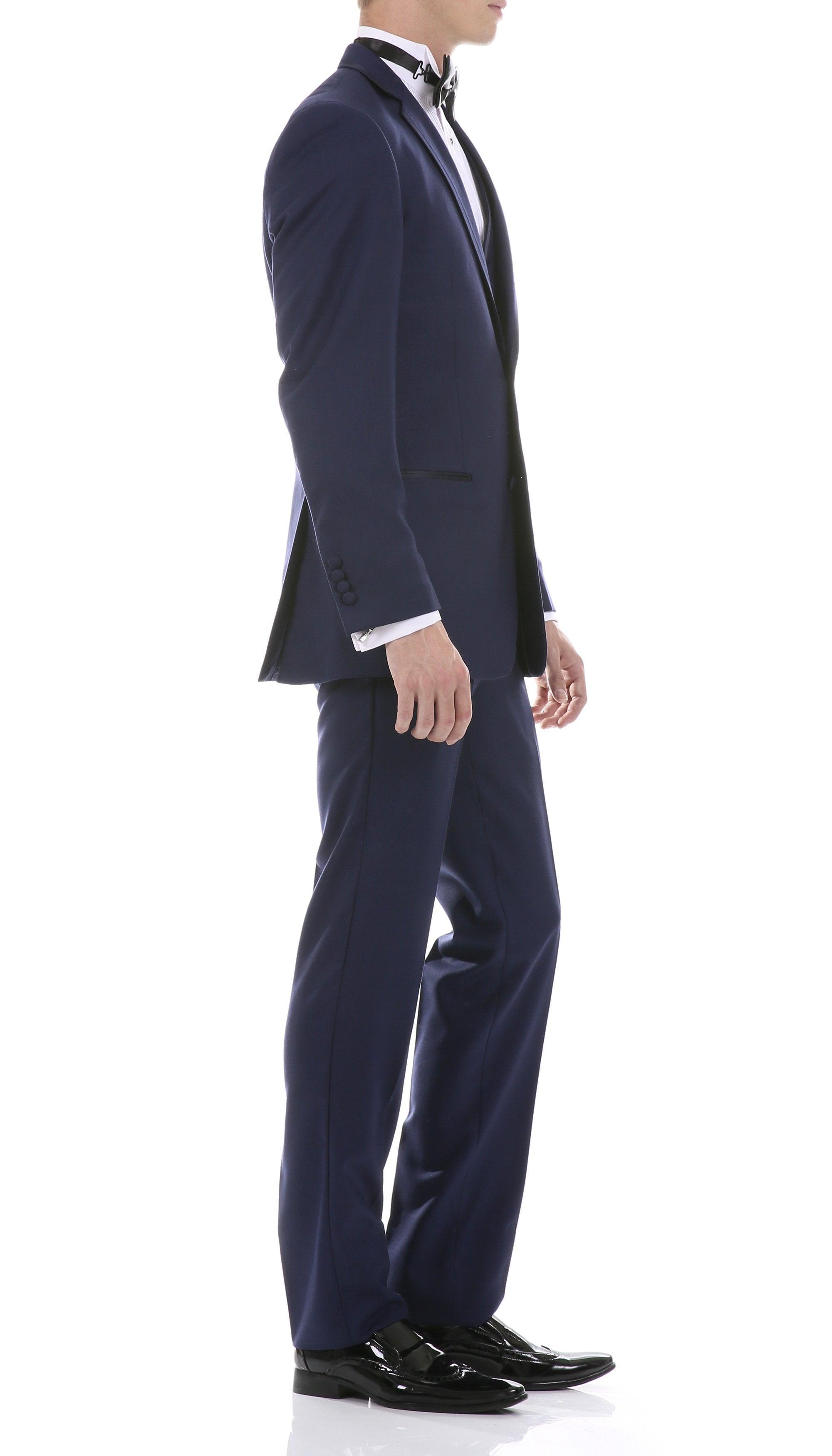 Celio Navy Slim Fit 3 Piece Tuxedo-2