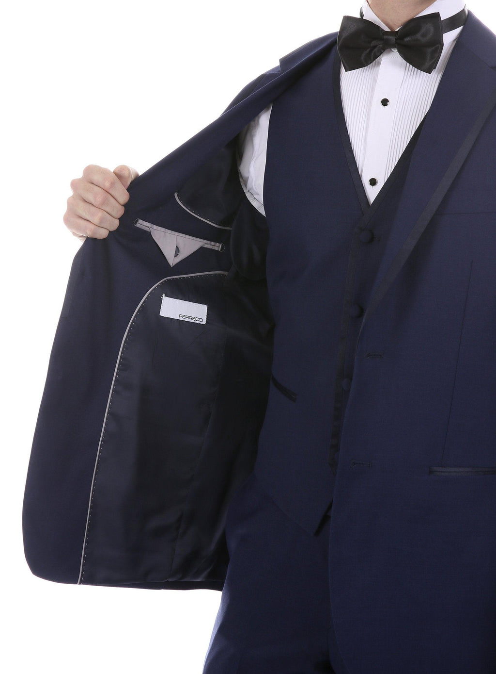 Celio Navy Slim Fit 3 Piece Tuxedo-3