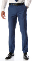 Ferrecci Men's Halo Indigo Slim Fit Flat-Front Dress Pants-0