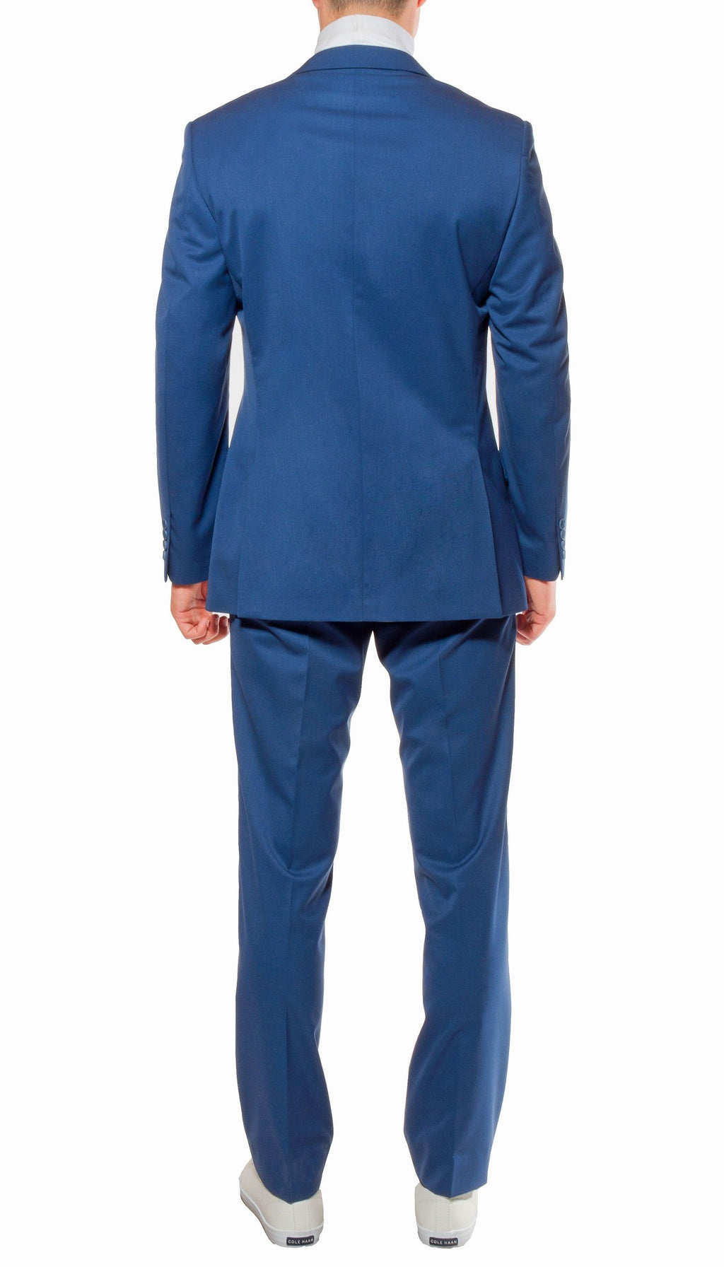 Ferrecci Mens Savannah Indigo Slim Fit 3 Piece Suit-3
