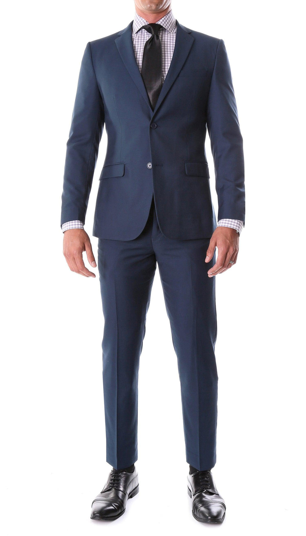 Oslo Navy Notch Lapel 2 Piece Slim Fit Suit-0