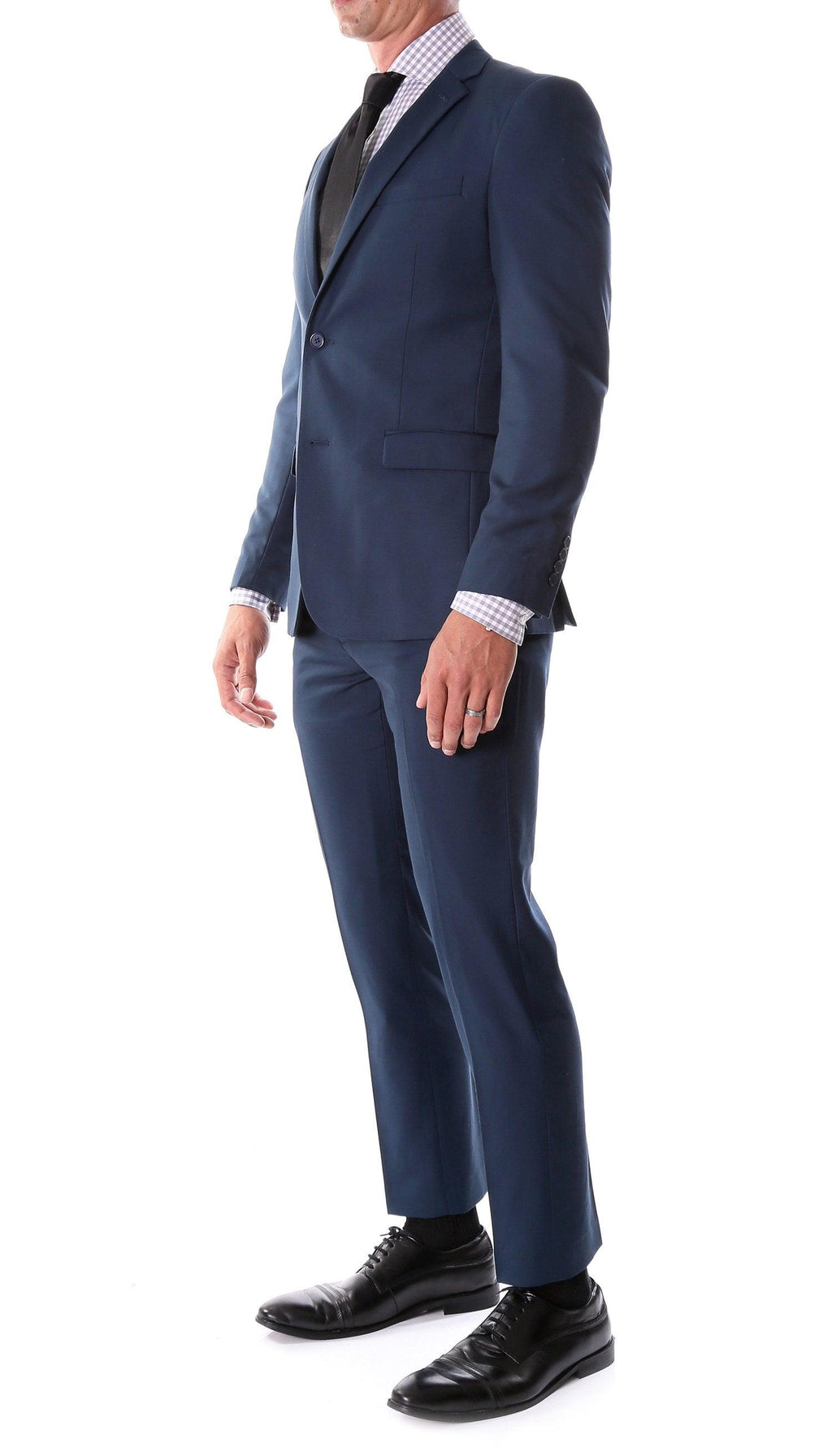 Oslo Navy Notch Lapel 2 Piece Slim Fit Suit-1