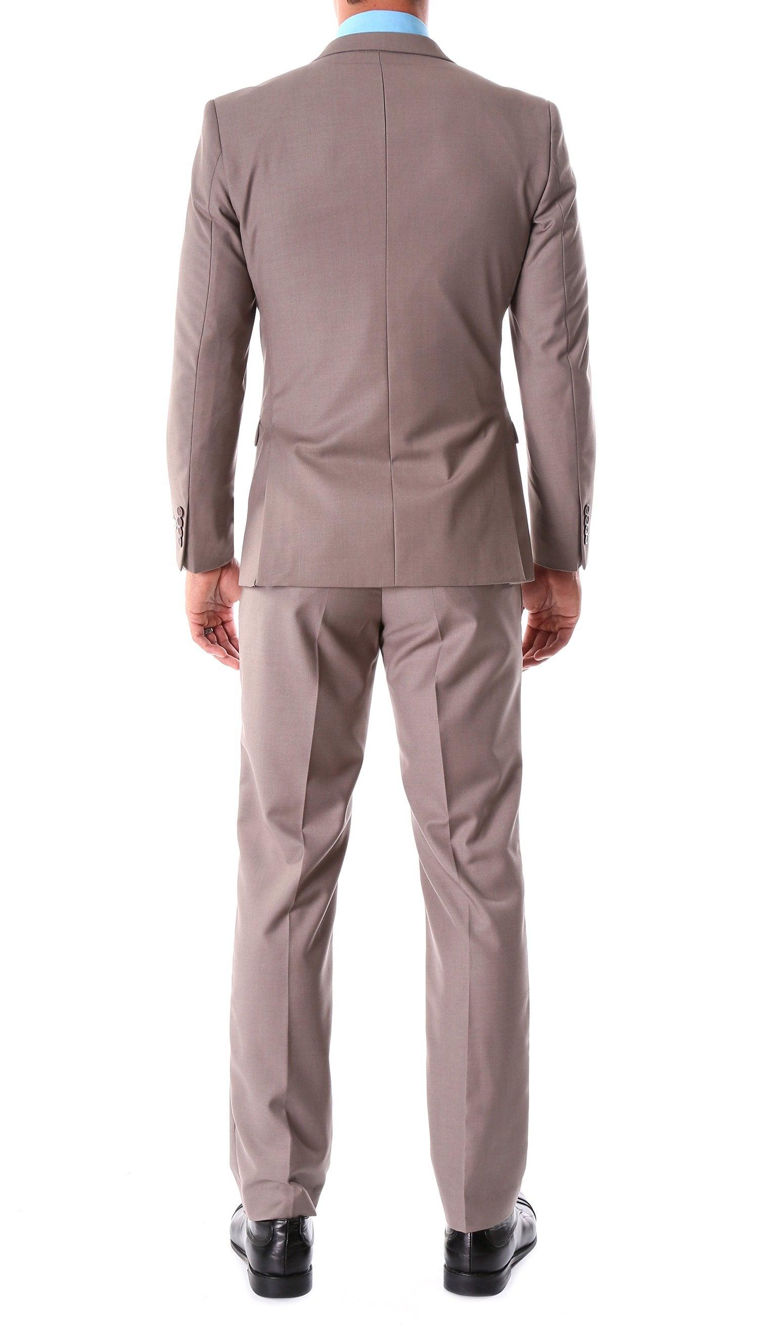 Oslo Taupe Notch Lapel 2 Piece Slim Fit Suit-3