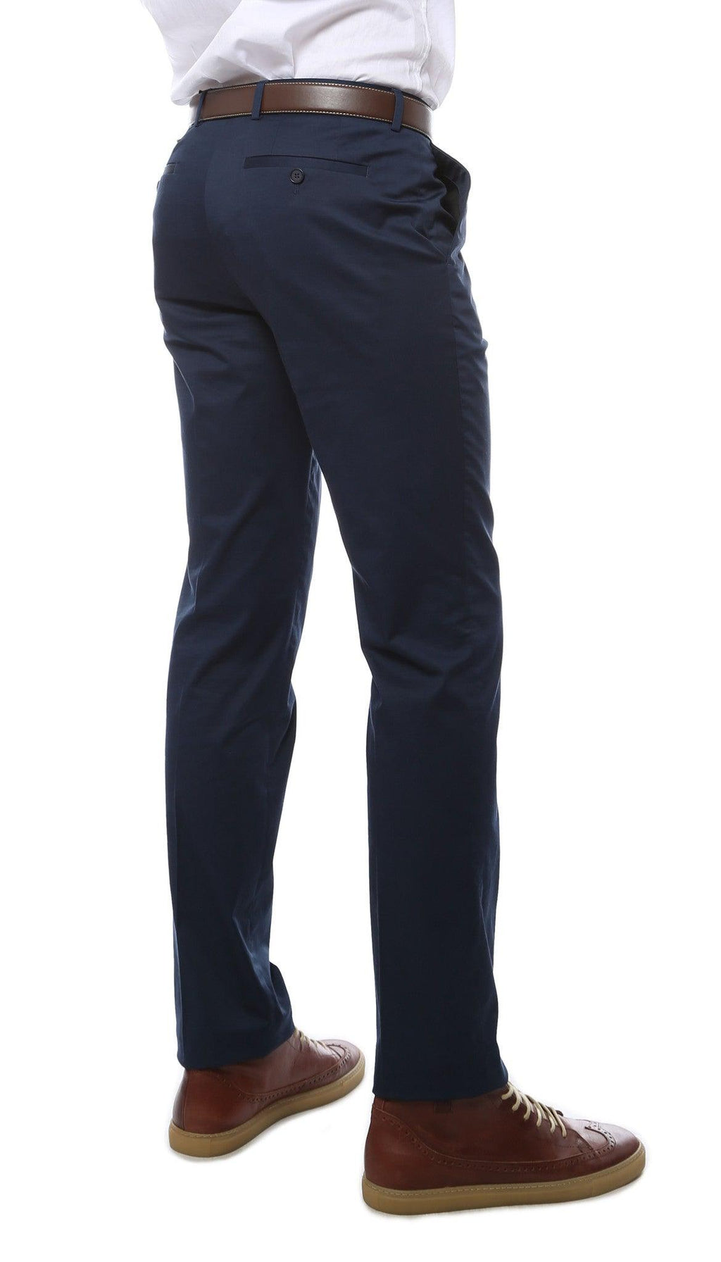 Zonettie Kilo Navy Straight Leg Chino Pants-1